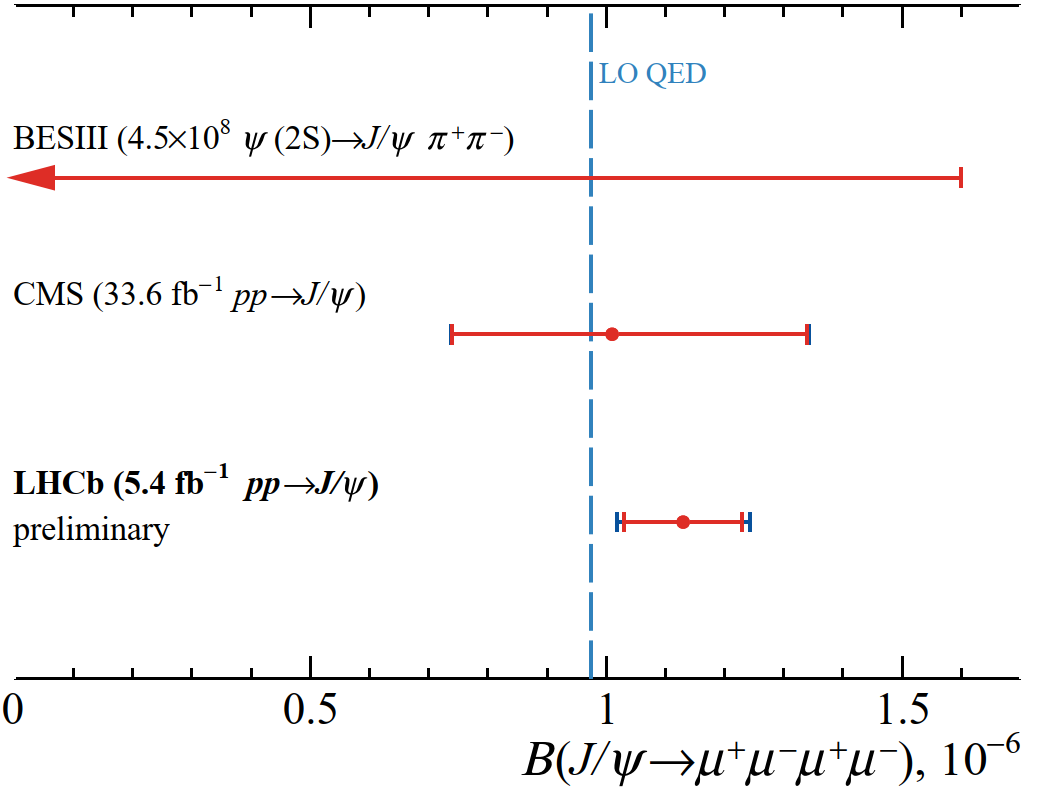 LHCb observes the rare decay J/ψ→μ+μ–μ+μ–